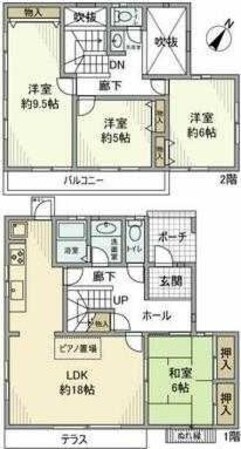 森の里戸建の物件間取画像